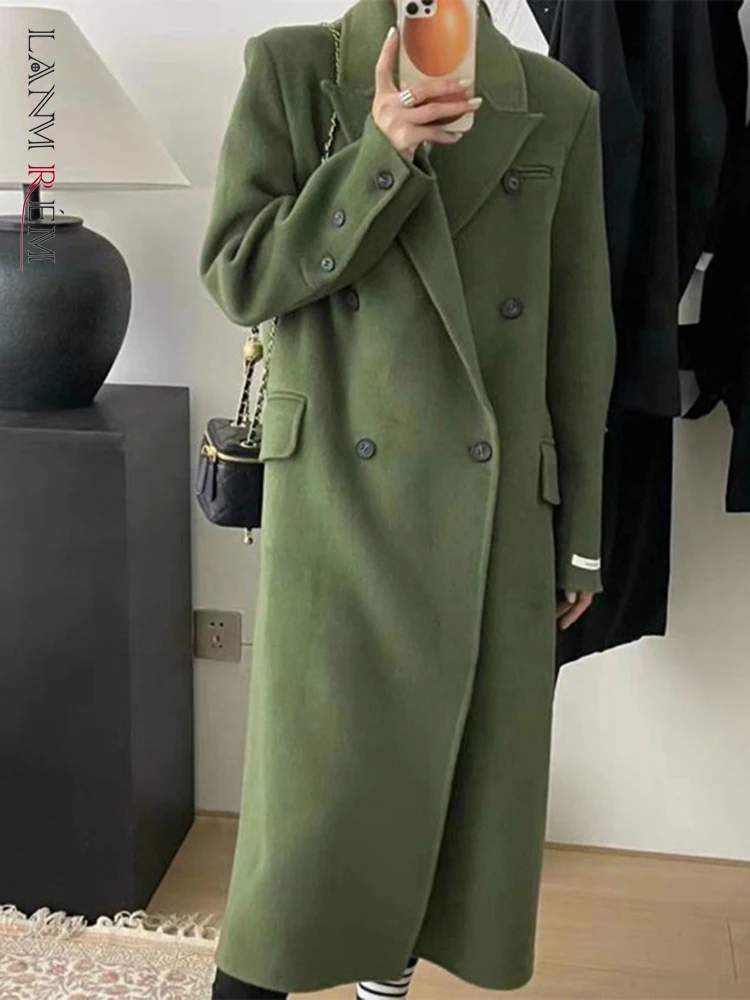 LANMREM модное шерстяное длинное пальто для женщин, однотонное двубортное пальто с длинными рукавами, Новинка осени 2023, 2AA1101
LANMREM модное шерстяное длинное пальто для женщин, однотонное двубортное пальто с длинными рукавами, Новинка осени 2023, 2AA1101