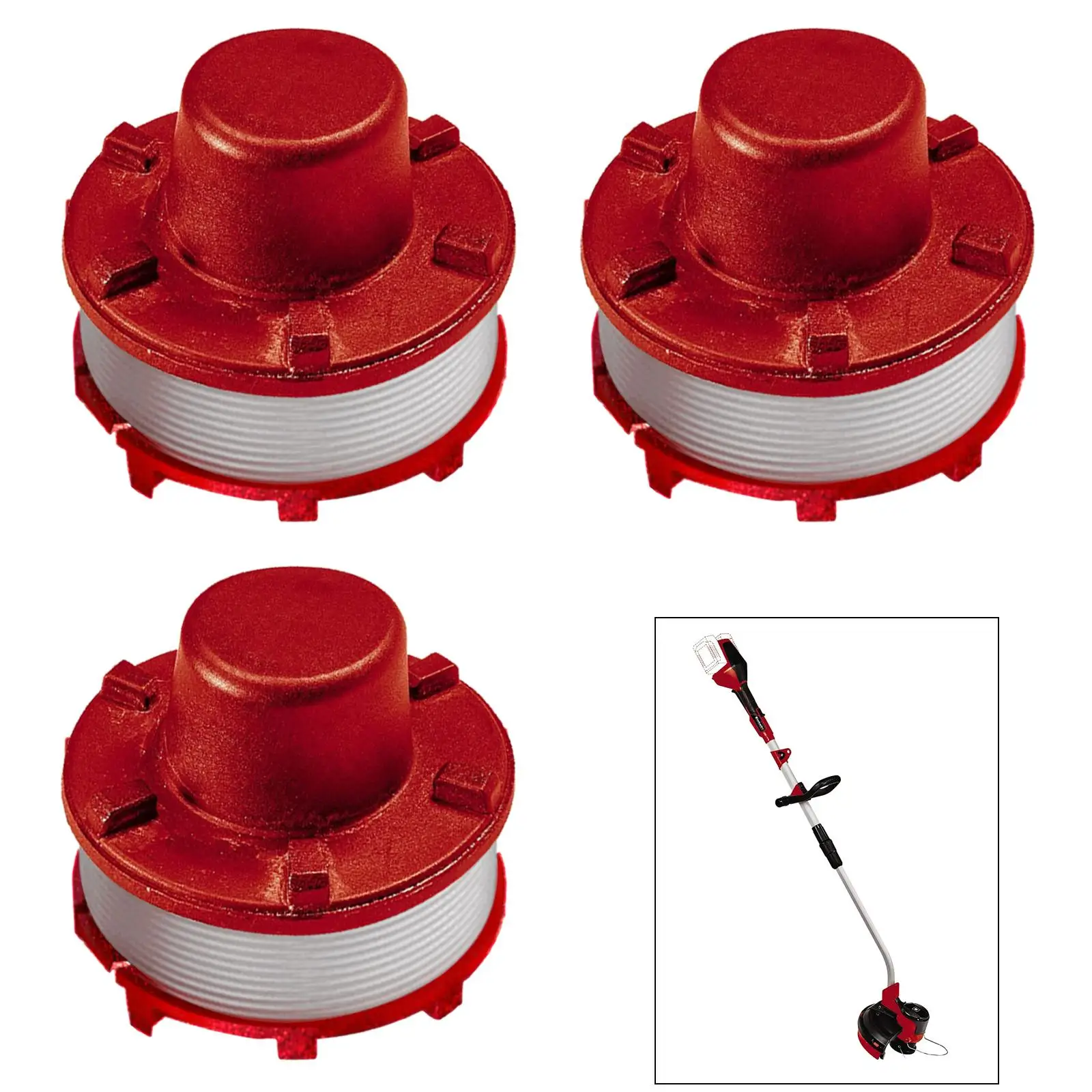 3 шт. катушка триммера для лески для Einhell GE-CT 36/30 Li E AGILLO 18/200, катушка триммера для лески, газонокосилки, садового резака
3 шт. катушка триммера для лески для Einhell GE-CT 36/30 Li E AGILLO 18/200, катушка триммера для лески, газонокосилки, садового резака