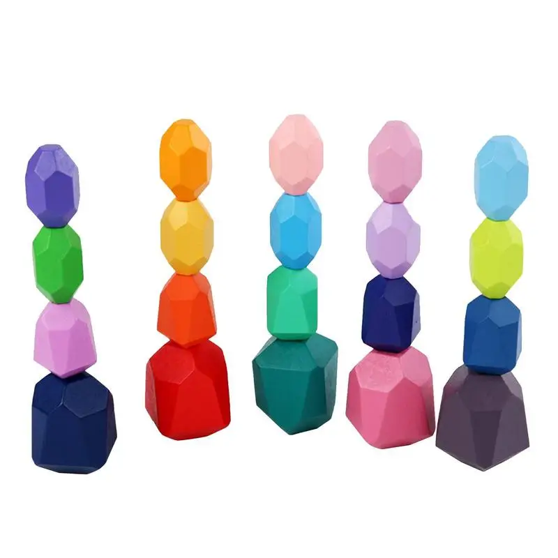 Wooden Stacking Rocks Building Blocks Colored Solid Wood Stones Preschool Educational Games Toys For Kids Toddlers
Wooden Stacking Rocks Building Blocks Colored Solid Wood Stones Preschool Educational Games Toys For Kids Toddlers