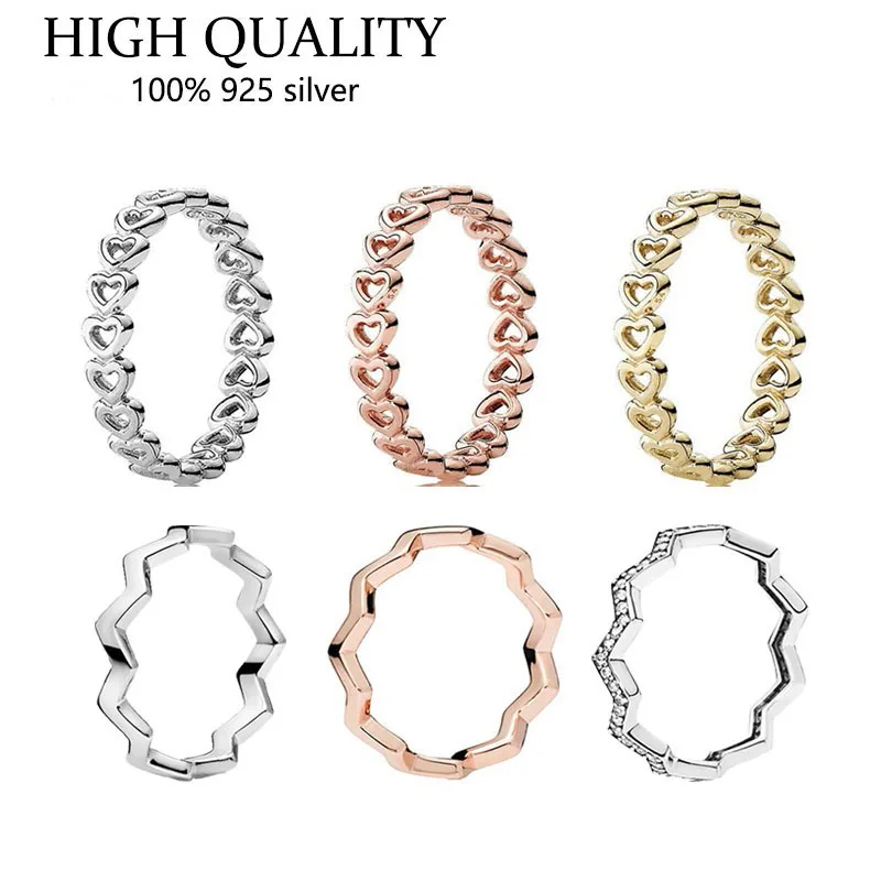 Authentic 925 Sterling Silver Rose Gold Heart Ring Is Suitable For Women's Engagement Jewelry Anniversary
Authentic 925 Sterling Silver Rose Gold Heart Ring Is Suitable For Women's Engagement Jewelry Anniversary