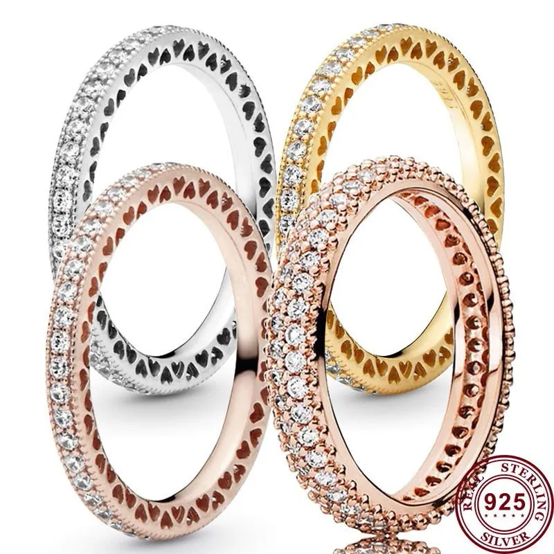 New Hot 925 Silver Shining Zircon Exquisite Heart To Heart Original Women's Ring Wedding Gift High Quality Fashion Charm Jewelry
New Hot 925 Silver Shining Zircon Exquisite Heart To Heart Original Women's Ring Wedding Gift High Quality Fashion Charm Jewelry