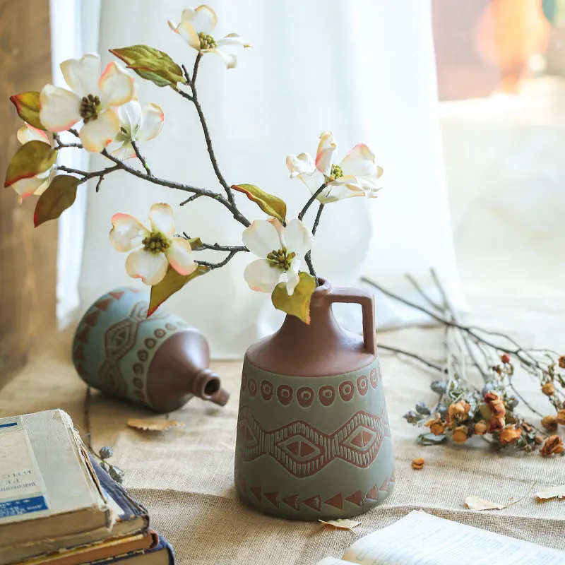 Ceramic Vase Single Ear Retro Ornaments Desktop Decoration Room Decor Flower Arrangement Dried Flowers Vases Декор Для Дома
Ceramic Vase Single Ear Retro Ornaments Desktop Decoration Room Decor Flower Arrangement Dried Flowers Vases Декор Для Дома