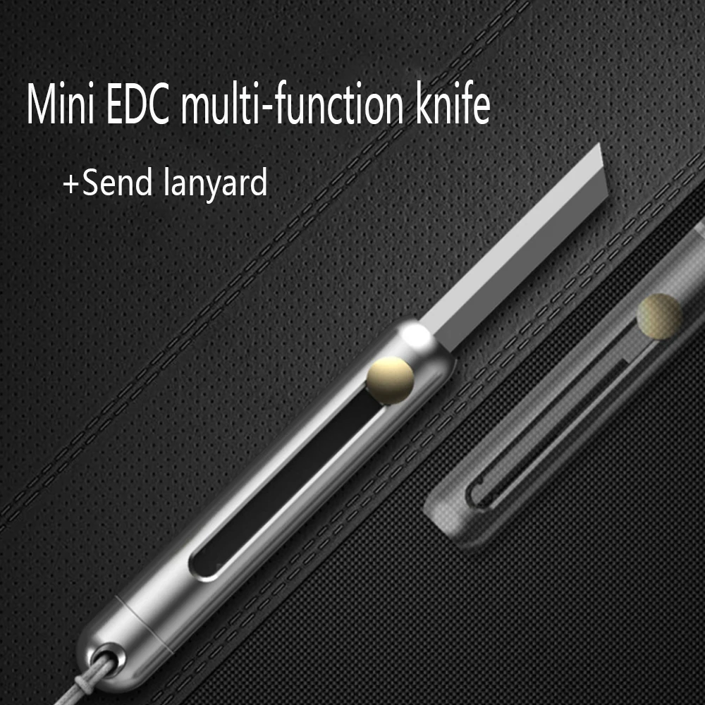 

3CR13 Blade edc High Quality EDC DIY Tool Push Button Self-Locking Paper Cutting Utility Knife Office Furniture Supplies