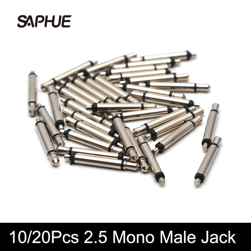 10/20Pcs 2.5 Mono Male Jack Audio Cable 2.5 Plug Audio Metal Plug for Guitar Equalizer Piezo Silver
10/20Pcs 2.5 Mono Male Jack Audio Cable 2.5 Plug Audio Metal Plug for Guitar Equalizer Piezo Silver