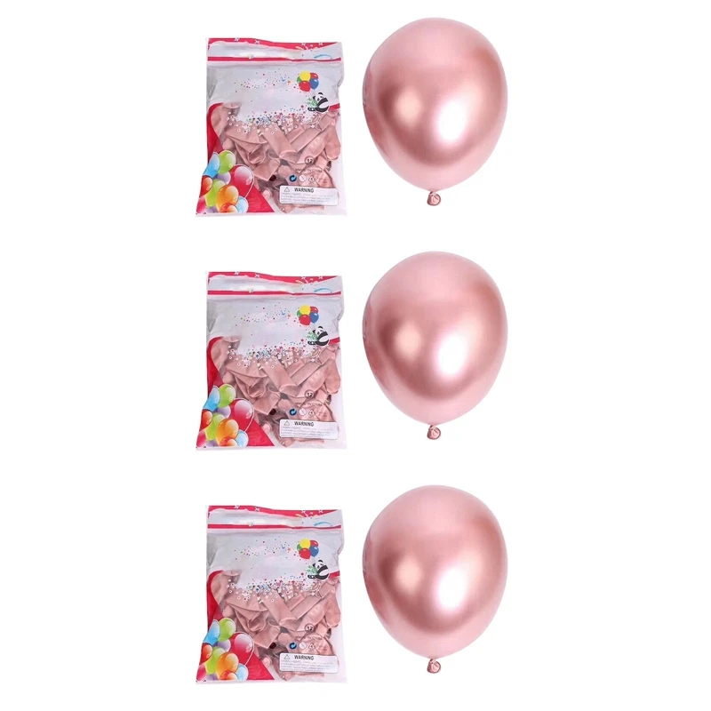 150Pcs 10 Inch Metallic Latex Balloons Thick Chrome Glossy Metal Pearl Balloon Globos For Party Decor - Rose Gold
150Pcs 10 Inch Metallic Latex Balloons Thick Chrome Glossy Metal Pearl Balloon Globos For Party Decor - Rose Gold
