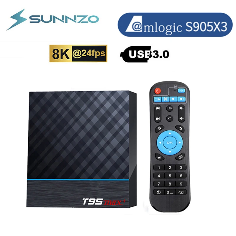 T95 max plus Smart TV Box Android 9.0 Amlogic S905X3 4G 32G64GB 1000M 8K 4K Media Player 2.4G 5G Wifi 1080P Set Top Box 3D Video
T95 max plus Smart TV Box Android 9.0 Amlogic S905X3 4G 32G64GB 1000M 8K 4K Media Player 2.4G 5G Wifi 1080P Set Top Box 3D Video