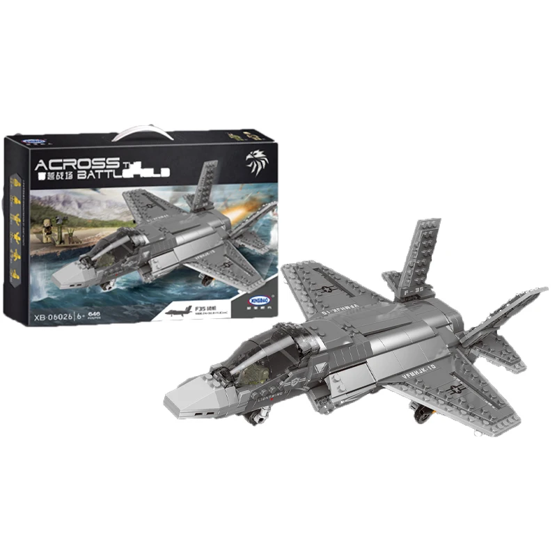 Building Blocks Military Series F35 Fighter Air Battle Plane Across The Battlefield DIY Creative Toys For Children Birthday Gift
Building Blocks Military Series F35 Fighter Air Battle Plane Across The Battlefield DIY Creative Toys For Children Birthday Gift