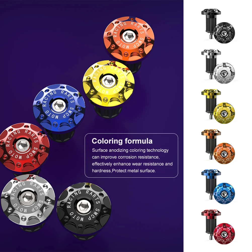 2PC Motorcycle Handle Bar Ends Plug Grips Handlebar Plug Caps Slider Motor Bike For 16-18mm Handlebar Grip Cap 6 Color Universal
2PC Motorcycle Handle Bar Ends Plug Grips Handlebar Plug Caps Slider Motor Bike For 16-18mm Handlebar Grip Cap 6 Color Universal