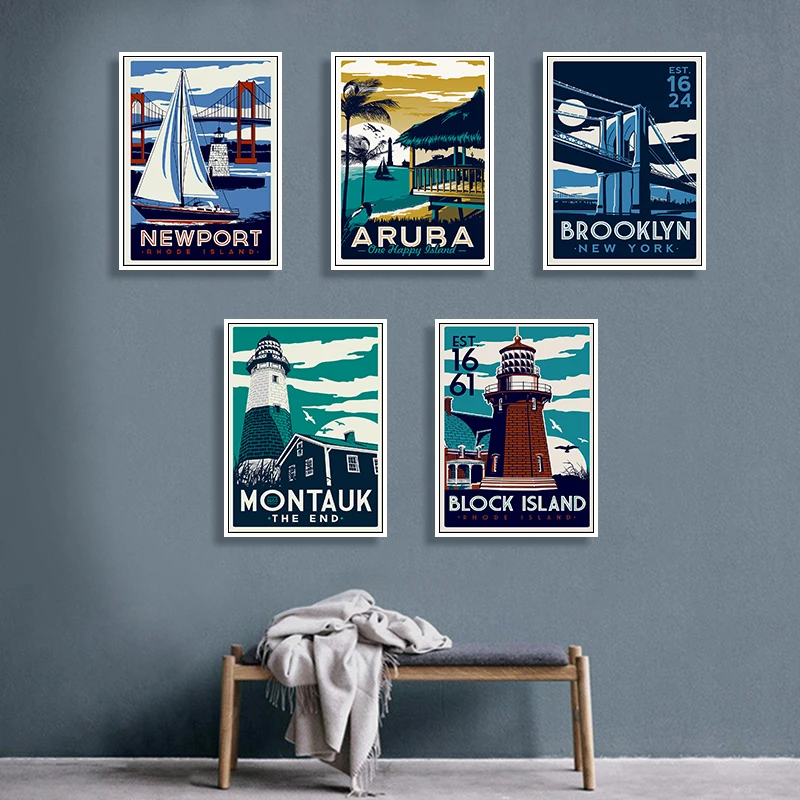 American Classic Painting Vintage Hawaiian Sailboat Lighthouse Travel Landscape Canvas Bedroom Poster Art Wall Print Home Decor
American Classic Painting Vintage Hawaiian Sailboat Lighthouse Travel Landscape Canvas Bedroom Poster Art Wall Print Home Decor