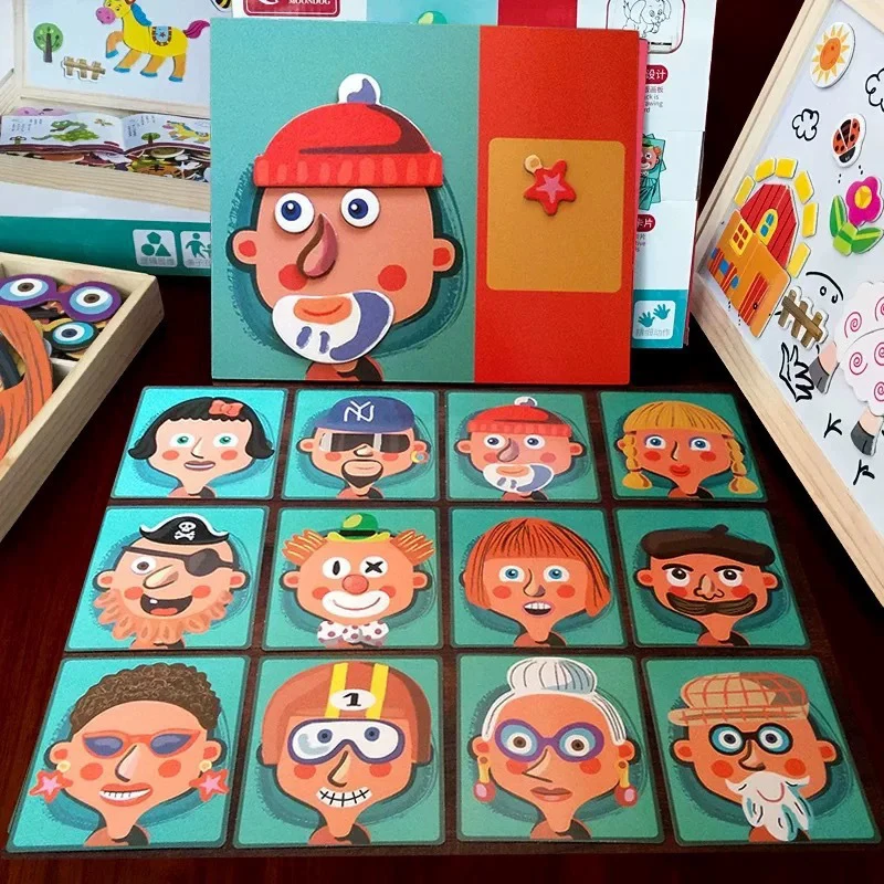 1 Set Wooden Multifunction Magnetic Puzzle Toys Children 3D Puzzle Writing Magnetic Drawing Board Learning Education Toys Gift
1 Set Wooden Multifunction Magnetic Puzzle Toys Children 3D Puzzle Writing Magnetic Drawing Board Learning Education Toys Gift
