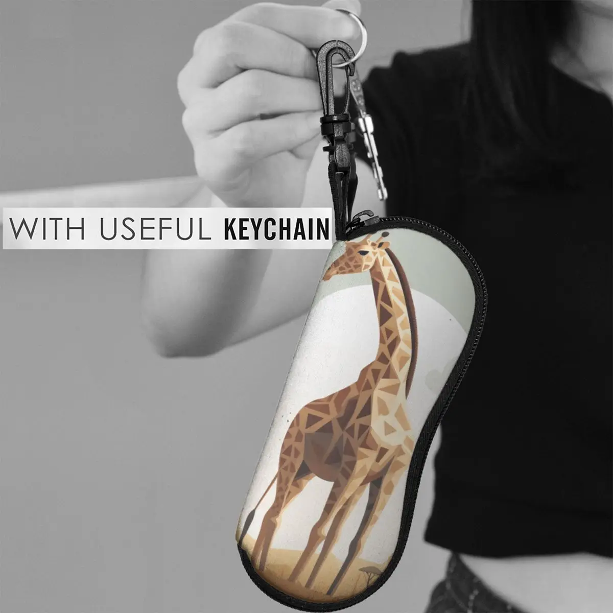 Giraffe Vertical Glasses Case Detailed illustrations Nature Trend Daily Sunglasses Pouch Male Female Zipper Eyewear Accessory
Giraffe Vertical Glasses Case Detailed illustrations Nature Trend Daily Sunglasses Pouch Male Female Zipper Eyewear Accessory