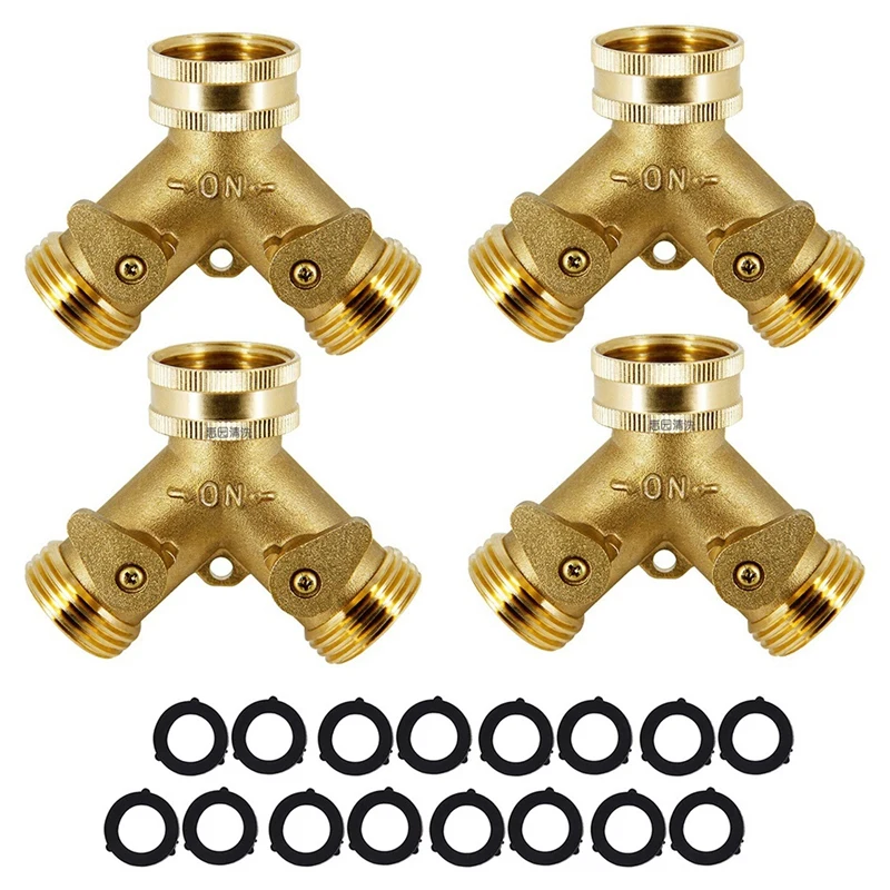 4 Pcs Water Pipe Adapter 3 Way Connector Heavy Duty Brass Garden Faucet Splitter For Outdoor Faucet Hose Y Splitter
4 Pcs Water Pipe Adapter 3 Way Connector Heavy Duty Brass Garden Faucet Splitter For Outdoor Faucet Hose Y Splitter