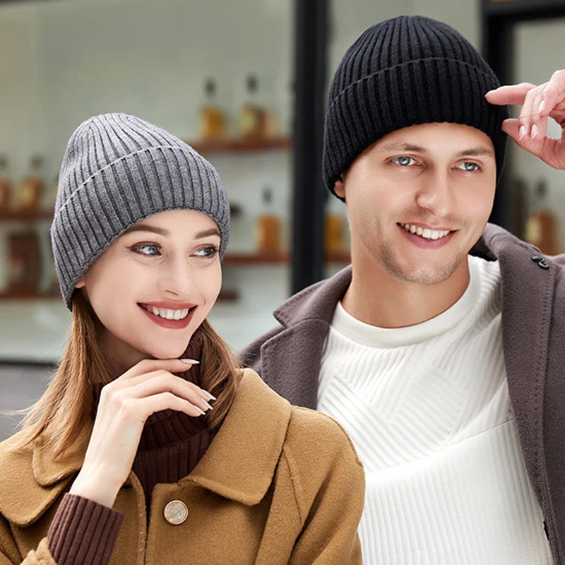 Unisex Thicken Winter Hat High Elastic Cashmere Knitted Hats for Women Men Solid Color Warm Couple Skullies Beanies In Autumn
Unisex Thicken Winter Hat High Elastic Cashmere Knitted Hats for Women Men Solid Color Warm Couple Skullies Beanies In Autumn