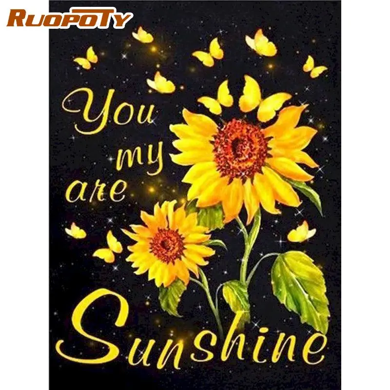 RUOPOTY Picture By Number Sunflower Kits DIY Unique Gift Paint By Number On Canvas HandPainted Home Decoration For Living Room
RUOPOTY Picture By Number Sunflower Kits DIY Unique Gift Paint By Number On Canvas HandPainted Home Decoration For Living Room