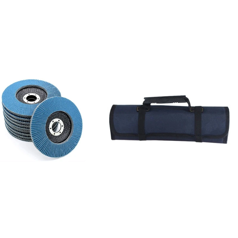 Best10pcs Flap Discs Fan Discs Sanding Sheets 125Mm & 1X Wrench Roll Up Tool Roll Pouch Bag With Pockets
Best10pcs Flap Discs Fan Discs Sanding Sheets 125Mm & 1X Wrench Roll Up Tool Roll Pouch Bag With Pockets