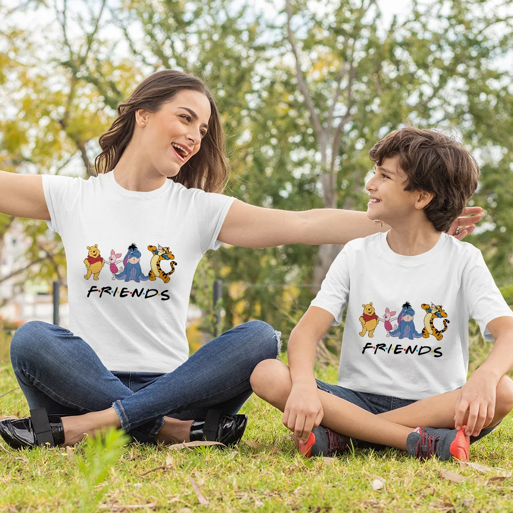 Disney Brand Winnie the Pooh Collection Cute Print Family Uniform Costume Couple Matching Suit Girlfriend Outfit Short T-Shirt
Disney Brand Winnie the Pooh Collection Cute Print Family Uniform Costume Couple Matching Suit Girlfriend Outfit Short T-Shirt