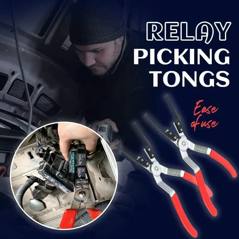 

Car Relay Disassembly Pliers Relay Fuse Puller Remover Alloy Steel Relay Picking Tongs Removal Clamp Automotive Repair Tools