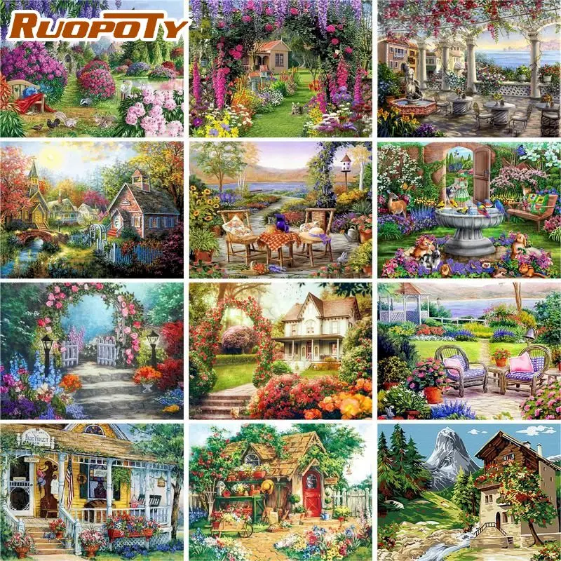 RUOPOTY Country House Scenery Oil Painting By Numbers HandPainted 40x50cm Frame Home Decoration Acrylic Piant Drawing Pictures
RUOPOTY Country House Scenery Oil Painting By Numbers HandPainted 40x50cm Frame Home Decoration Acrylic Piant Drawing Pictures