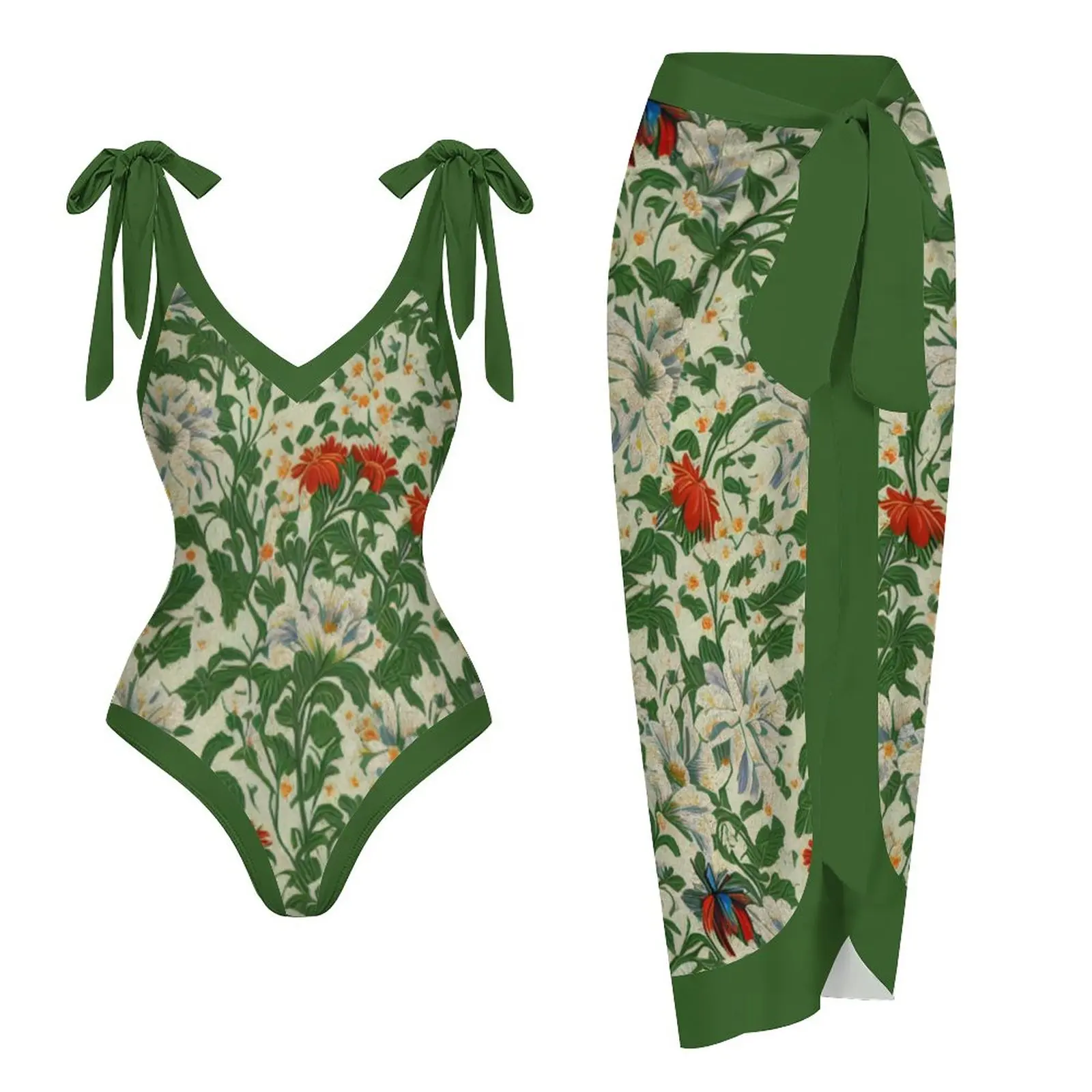 Green Printed One-piece Strappy Beach Swimsuit Sexy V-neck Hollow-out Slim Bikini 2023 Strappy Rectangular Blouse Beach Skirt
Green Printed One-piece Strappy Beach Swimsuit Sexy V-neck Hollow-out Slim Bikini 2023 Strappy Rectangular Blouse Beach Skirt