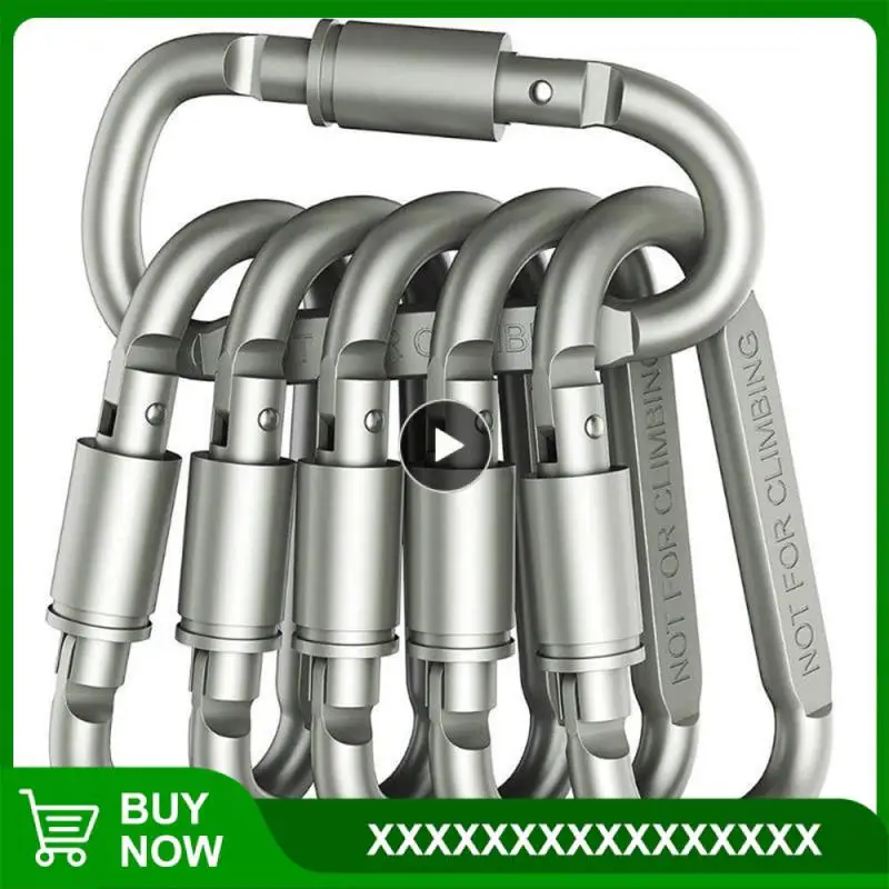 Outdoor Hook Survival D-ring Locking Carabiner Clip Set Screw Lock Hanging Hook Buckle Sports Rope Buckle Alloy Aluminum Hooks
Outdoor Hook Survival D-ring Locking Carabiner Clip Set Screw Lock Hanging Hook Buckle Sports Rope Buckle Alloy Aluminum Hooks