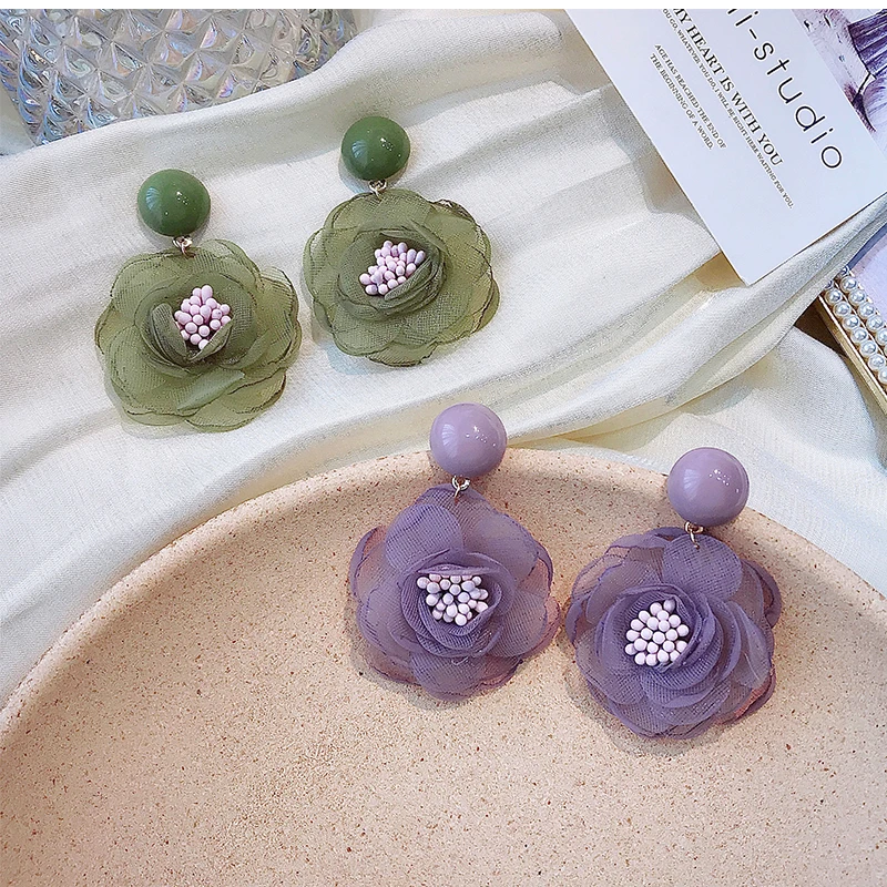 Green Purple Lace Flower Big Dangle Earrings for Women 2023 New Trendy Vintage Bohemia Statement Petal Earrings Summer Jewelry
Green Purple Lace Flower Big Dangle Earrings for Women 2023 New Trendy Vintage Bohemia Statement Petal Earrings Summer Jewelry