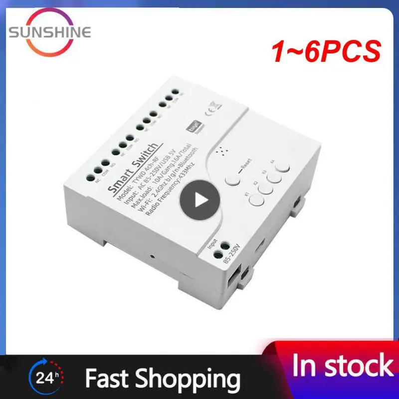 1~6PCS Tuya Smart Life Wireless Wifi Switch Module FI APP Remote Control DC 12V 24V 220V RF Receiver 10A Smart Relay Alexa
1~6PCS Tuya Smart Life Wireless Wifi Switch Module FI APP Remote Control DC 12V 24V 220V RF Receiver 10A Smart Relay Alexa