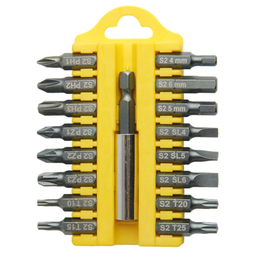 Drill Bit Screwdriver Bits Screwdriver Bit Tool Holder 17pcs 1Set Blue Brand New High Quality PH1-H6 Steel Yellow
Drill Bit Screwdriver Bits Screwdriver Bit Tool Holder 17pcs 1Set Blue Brand New High Quality PH1-H6 Steel Yellow