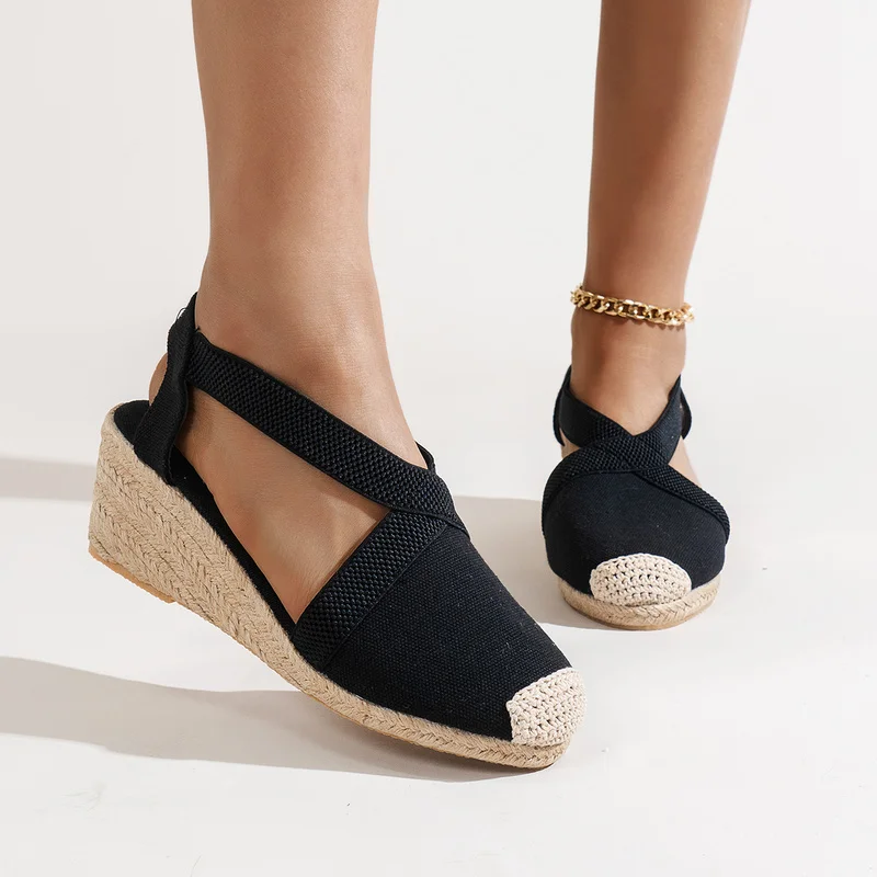 Platform Women's Sandals Wedges Shoes for Women Slip on Closed Toe Espadrille Female 2022 Summer High Quality Shoes Lady
Platform Women's Sandals Wedges Shoes for Women Slip on Closed Toe Espadrille Female 2022 Summer High Quality Shoes Lady