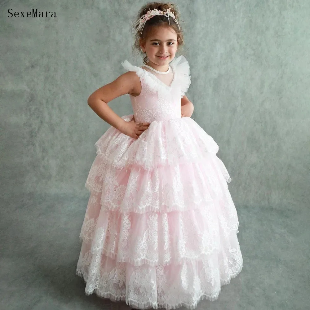 Pink Tiered Puffy Princess Dress Cake Layers Tulle Prom Gown For Kids Children Wedding Evening Birthday Party Pageant Dress
Pink Tiered Puffy Princess Dress Cake Layers Tulle Prom Gown For Kids Children Wedding Evening Birthday Party Pageant Dress