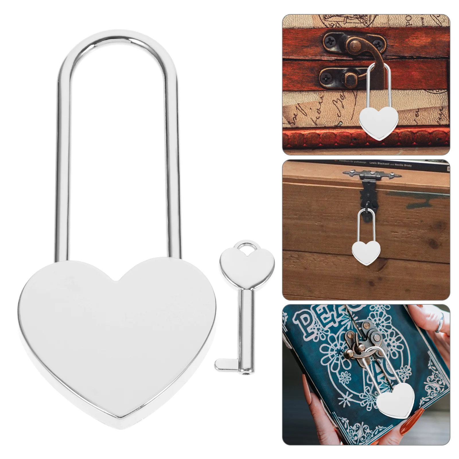 Lock Padlock Heartbook Key Small Metal Love Wedding Keyed Hanging Bag Couple Journal Mini Diarywishing Box Jewelry Shaped Locks
Lock Padlock Heartbook Key Small Metal Love Wedding Keyed Hanging Bag Couple Journal Mini Diarywishing Box Jewelry Shaped Locks