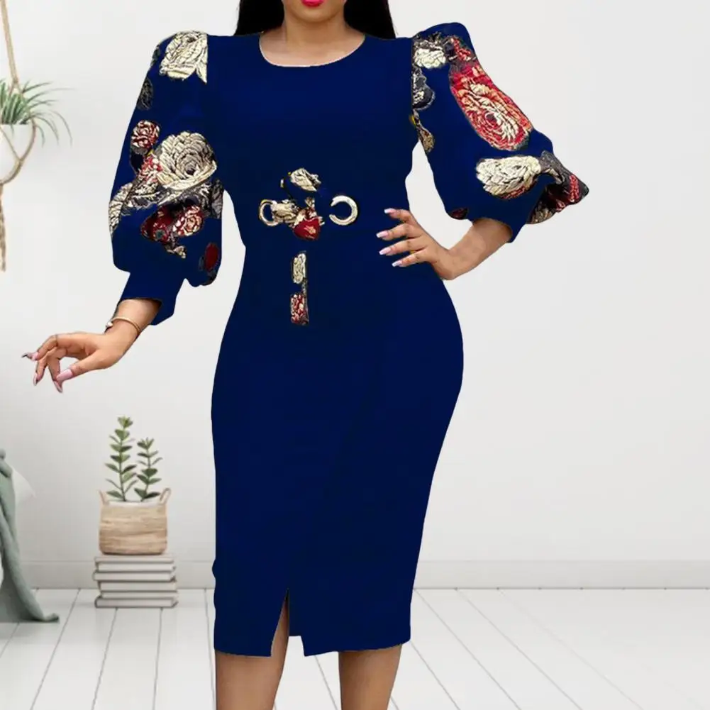 Beautiful Pencil Dress O-Neck Comfy Midi Dress Embroidery Floral Print Waist Tied Bodycon Midi Dress
Beautiful Pencil Dress O-Neck Comfy Midi Dress Embroidery Floral Print Waist Tied Bodycon Midi Dress
