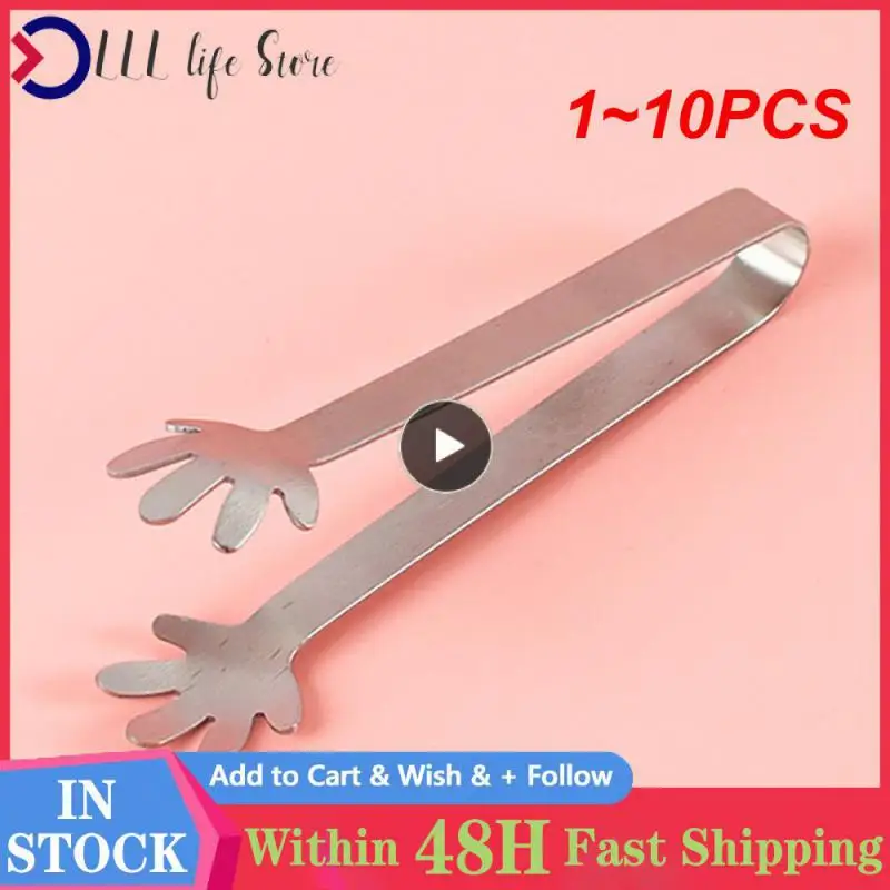 1~10PCS Stainless Steel Fashion Tea Set Clip Silver Ice Clip Clip Snacks Snack Clip Kitchen Tools Food Grade Not Dirty Hand
1~10PCS Stainless Steel Fashion Tea Set Clip Silver Ice Clip Clip Snacks Snack Clip Kitchen Tools Food Grade Not Dirty Hand