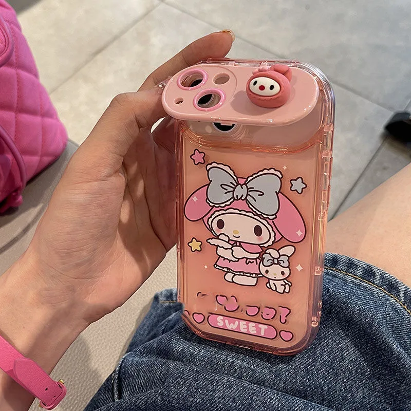 Sanrio Hello Kittys Kuromi My Melody Cute Anime with Makeup Mirror Stand Pendant Phone Case for Iphone14 13 12 11Pro Max Toys
Sanrio Hello Kittys Kuromi My Melody Cute Anime with Makeup Mirror Stand Pendant Phone Case for Iphone14 13 12 11Pro Max Toys