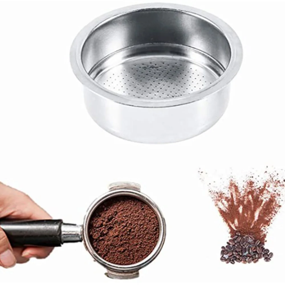 Double Layer 1x Filter Basket Home Coffee Coffee Tool Convenient Dining Kitchen Office Pressurized Reusable SIlver
Double Layer 1x Filter Basket Home Coffee Coffee Tool Convenient Dining Kitchen Office Pressurized Reusable SIlver