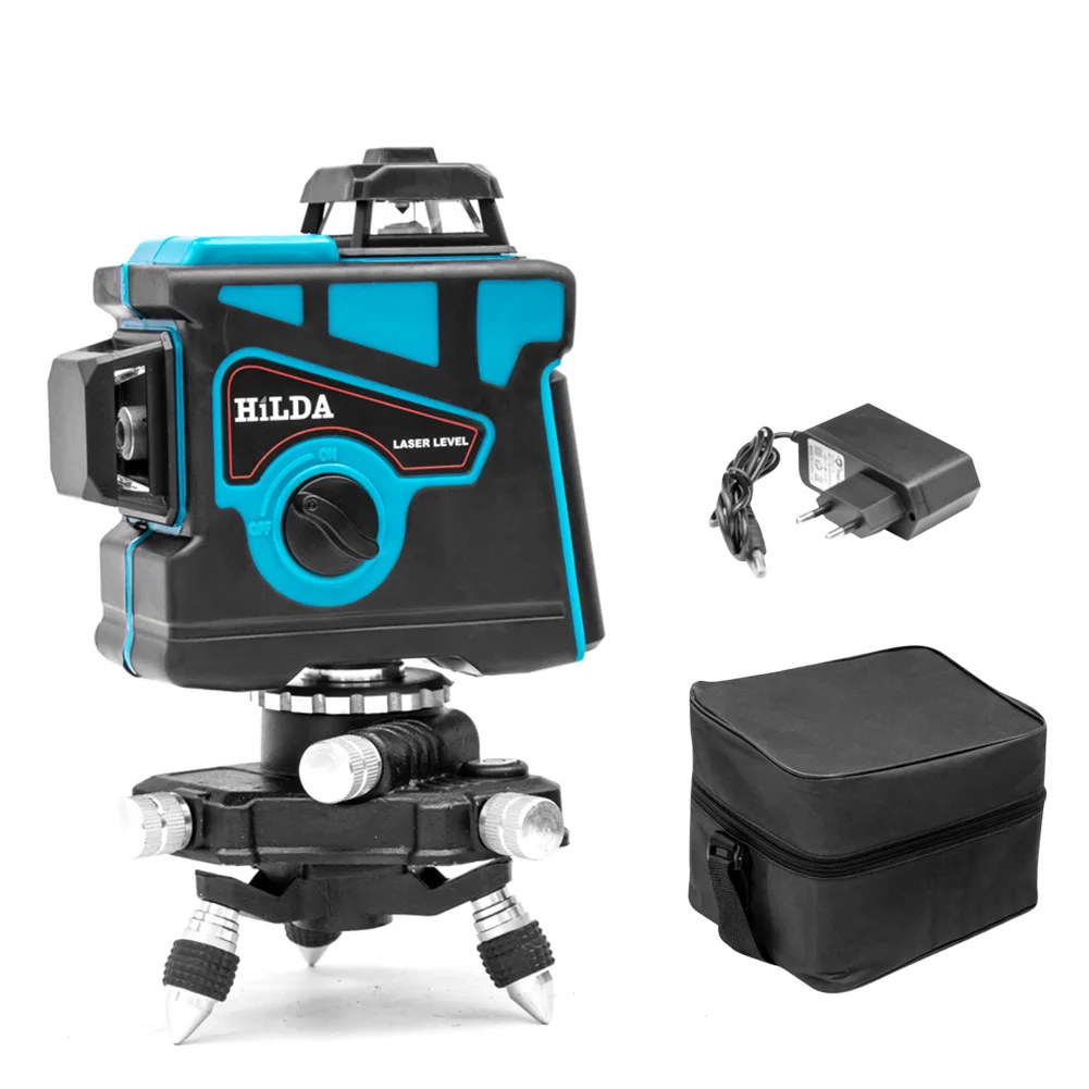 High Quality 3D Level Self-Leveling Laser Level 12 Lines 360 Horizontal And Vertical Cross Super Powerful Green Laser Level
High Quality 3D Level Self-Leveling Laser Level 12 Lines 360 Horizontal And Vertical Cross Super Powerful Green Laser Level