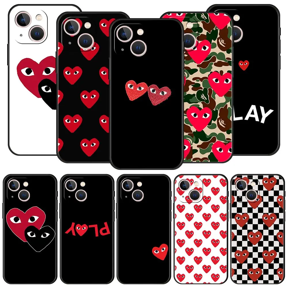 Play Heart Comme D-Des Garcons Phone Case for Apple iPhone 11 12 13 Pro Max Mini 7 8 Plus 6 6S + X XS XR SE 5 5S Cover Coque Bag
Play Heart Comme D-Des Garcons Phone Case for Apple iPhone 11 12 13 Pro Max Mini 7 8 Plus 6 6S + X XS XR SE 5 5S Cover Coque Bag
