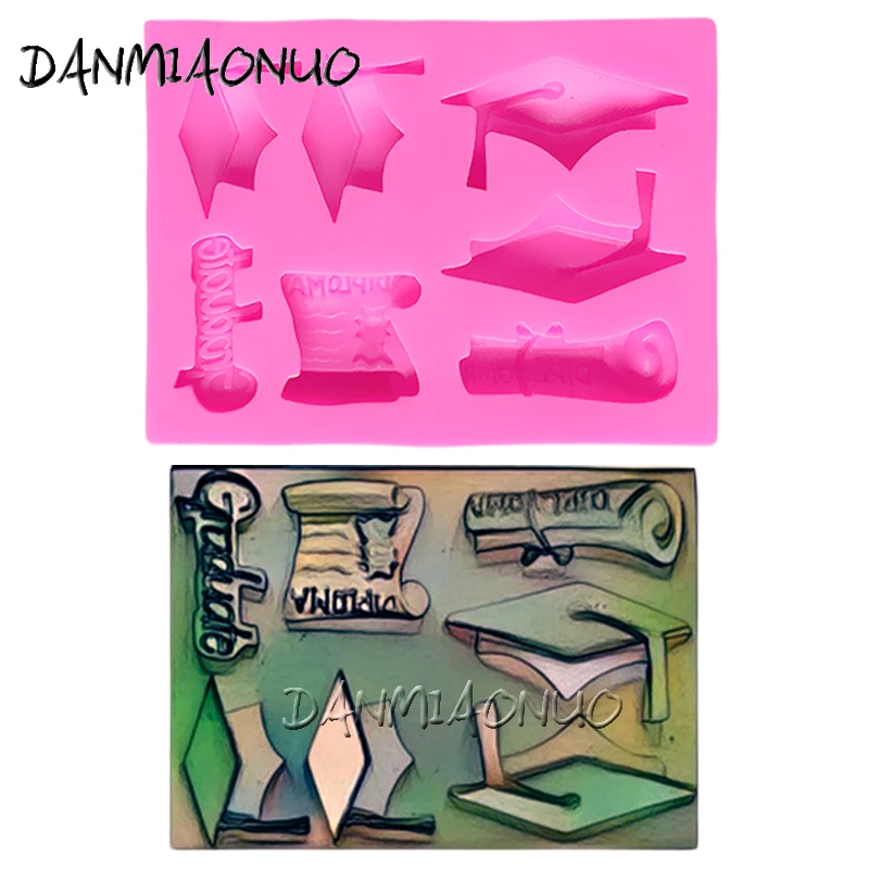 DANMIAONUO A1415048 Graduation Doctor Hat Cake Stands Polymer Clay Molds Miniature Fondant Tools Jelly Pudding Silicone Mould
DANMIAONUO A1415048 Graduation Doctor Hat Cake Stands Polymer Clay Molds Miniature Fondant Tools Jelly Pudding Silicone Mould