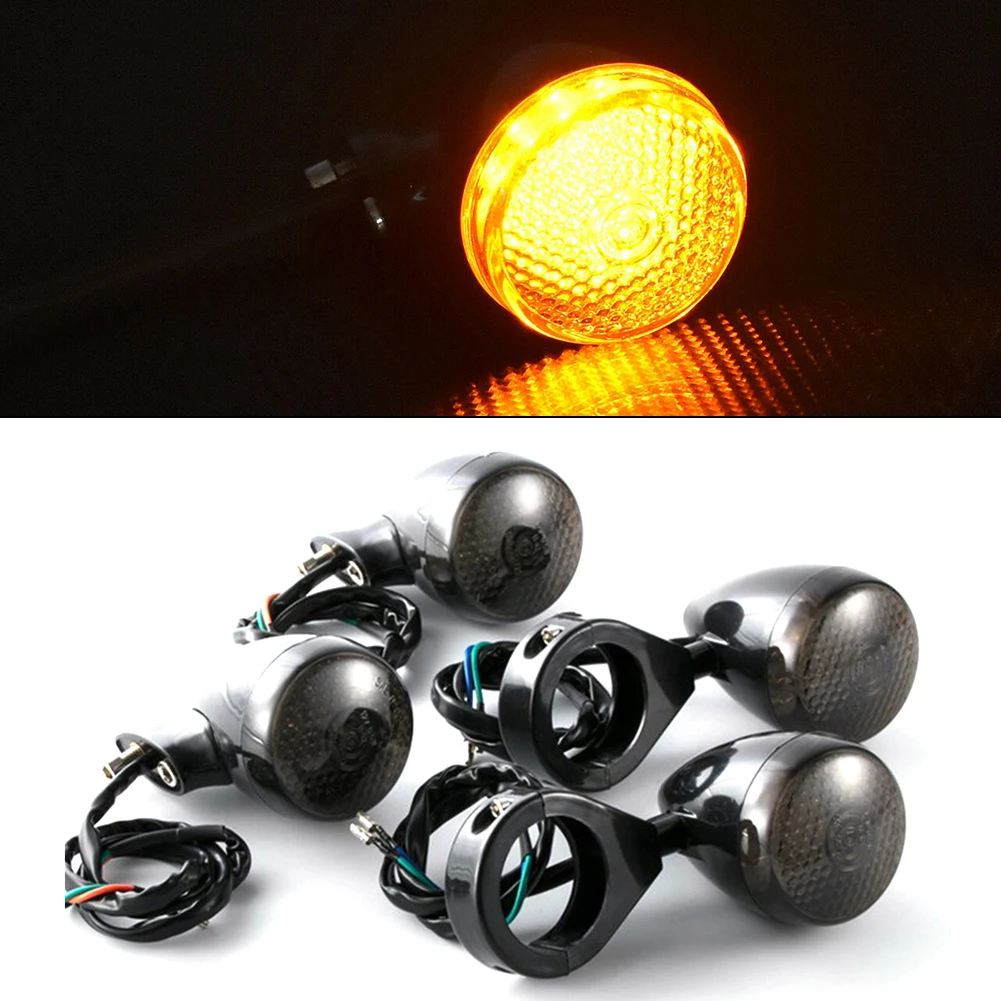 4X All Black Front Rear LED Turn Signal Light W/41mm Fork Fit For Sportster Dyna Accessories High-quality Turn Signal Lights
4X All Black Front Rear LED Turn Signal Light W/41mm Fork Fit For Sportster Dyna Accessories High-quality Turn Signal Lights