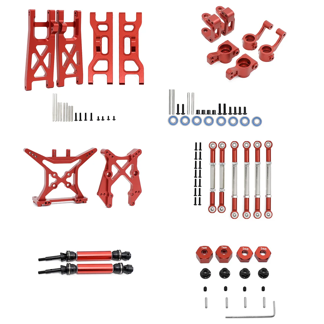Metal Upgrade Accessories Kit for 1/10 ECX 2WD Series Ruckus Torment Brutus Circuit RC Car Upgrades Parts Red
Metal Upgrade Accessories Kit for 1/10 ECX 2WD Series Ruckus Torment Brutus Circuit RC Car Upgrades Parts Red