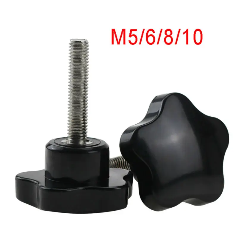 1Pcs M5 M6 M8 M10 Black Five Star Shaped Clamping Nuts Torx Hand Grip Knob Bakelite Screw Bolts For Industry Equipment
1Pcs M5 M6 M8 M10 Black Five Star Shaped Clamping Nuts Torx Hand Grip Knob Bakelite Screw Bolts For Industry Equipment