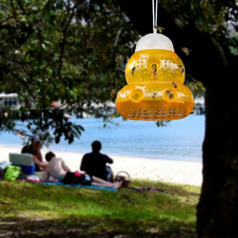 2Pcs Useful Bee Trap with Lanyard Hornet Trap Sun Protection High Efficiency Outdoor Hanging Gourd Bee Trap Bee-catching
2Pcs Useful Bee Trap with Lanyard Hornet Trap Sun Protection High Efficiency Outdoor Hanging Gourd Bee Trap Bee-catching
