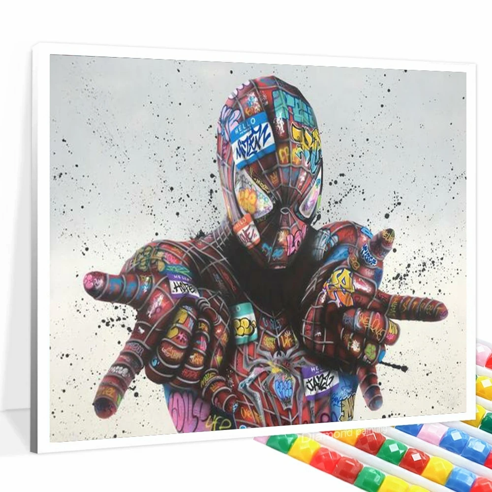Marvel SpiderMan Graffiti 5D DIY Diamond Painting Cross Stitch Art Embroidery Rhinestones Needlework Hobby Child's Birthday Gift 
Marvel SpiderMan Graffiti 5D DIY Diamond Painting Cross Stitch Art Embroidery Rhinestones Needlework Hobby Child's Birthday Gift