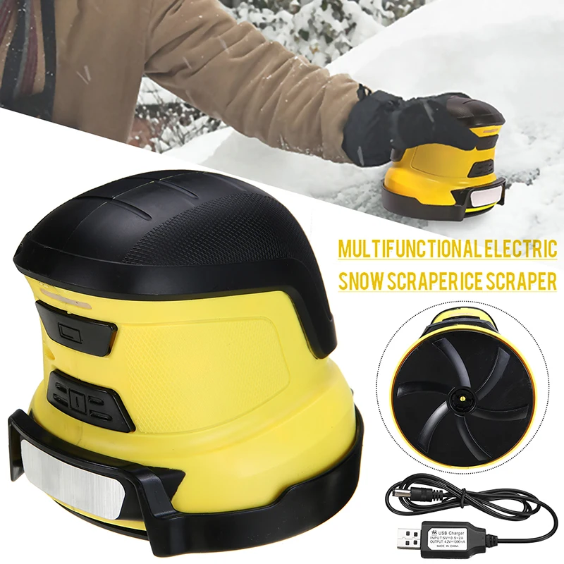 1pc Yellow Electric Snow Scraper Portable Charge Deicer Multi-functional Winter Car Window Windshield Cleaning Tools
1pc Yellow Electric Snow Scraper Portable Charge Deicer Multi-functional Winter Car Window Windshield Cleaning Tools