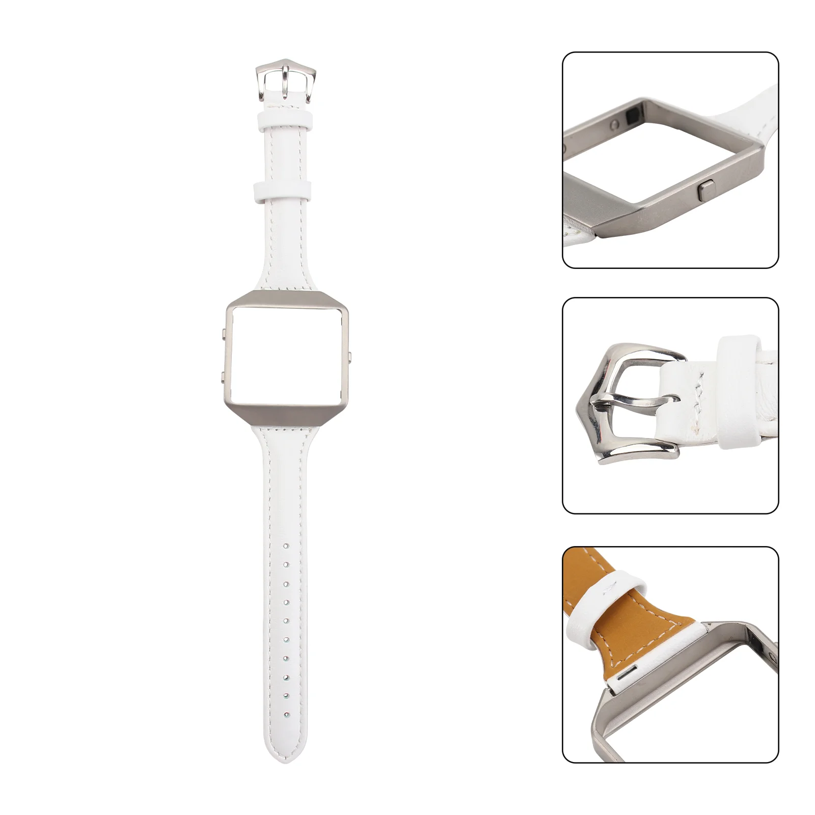 Ремешок для часов, браслет с корпусом из нержавеющей стали для смарт-часов (белый)
Ремешок для часов, браслет с корпусом из нержавеющей стали для смарт-часов (белый)
