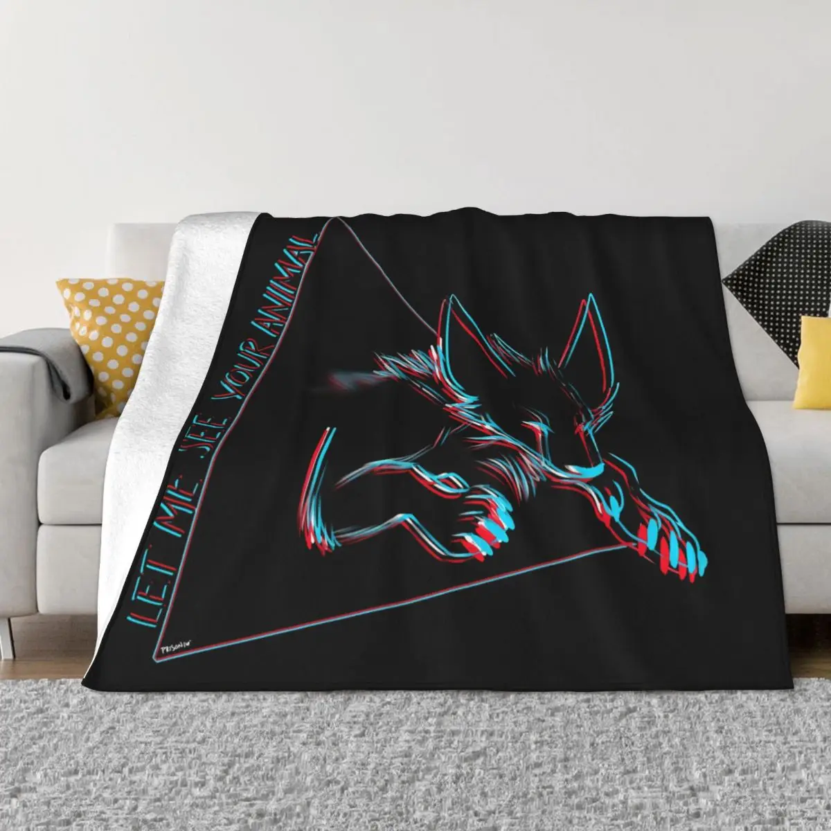 Animal Furry Fandom Bed Vintage Bedspread Double Bed Winter Decor Sofa Blanket geometric artDirty resistant Minimalist All-match 
Animal Furry Fandom Bed Vintage Bedspread Double Bed Winter Decor Sofa Blanket geometric artDirty resistant Minimalist All-match