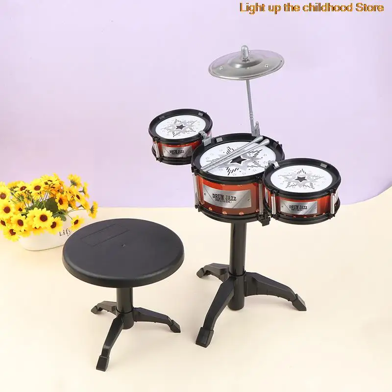 1 Set Children Jazz Drum Drum Set Rock Set Musical Hand Drums Gifts Educational Toys New 
1 Set Children Jazz Drum Drum Set Rock Set Musical Hand Drums Gifts Educational Toys New