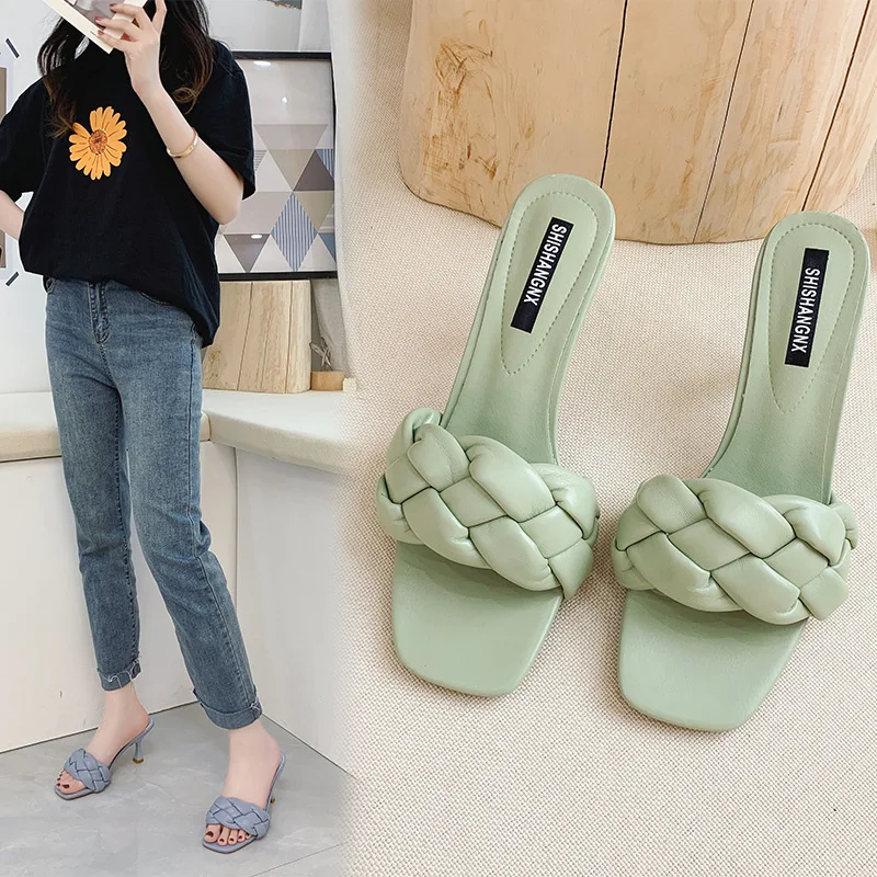 Women Sandals 2022 Summer Sexy Closed Toe Stilettos Sandals Women Fashion Square Toe Weave Heels Zapatillas Muje
Women Sandals 2022 Summer Sexy Closed Toe Stilettos Sandals Women Fashion Square Toe Weave Heels Zapatillas Muje