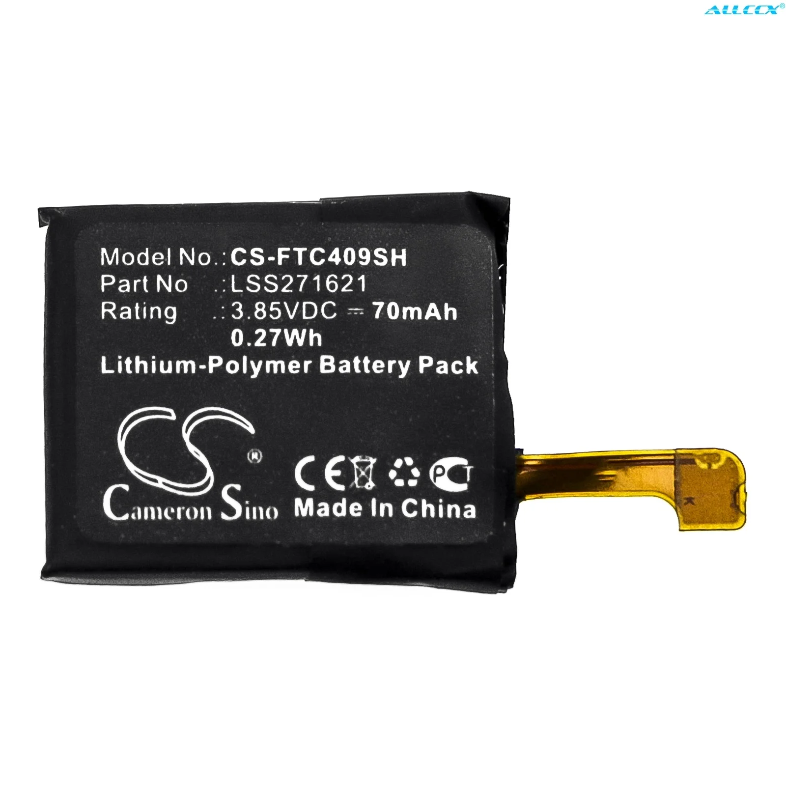 70mAh Smartwatch Battery LSS271621 for Fitbit Charge 3, FB409 Part No LSS271621
70mAh Smartwatch Battery LSS271621 for Fitbit Charge 3, FB409 Part No LSS271621