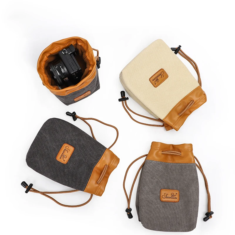 Portable DSLR Camera Bag Waterproof Canvas Lens Bag for Nikon Sony Pentax Camera Case
Portable DSLR Camera Bag Waterproof Canvas Lens Bag for Nikon Sony Pentax Camera Case