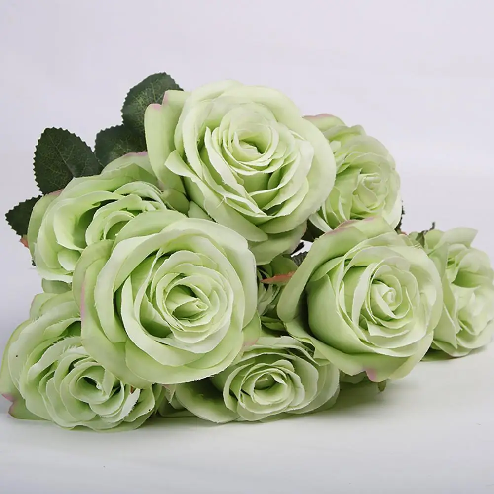 20 Styles Good 10 Heads Wedding Rose Floral Decor Faux Silk Flower False Flower Attractive for Office
20 Styles Good 10 Heads Wedding Rose Floral Decor Faux Silk Flower False Flower Attractive for Office